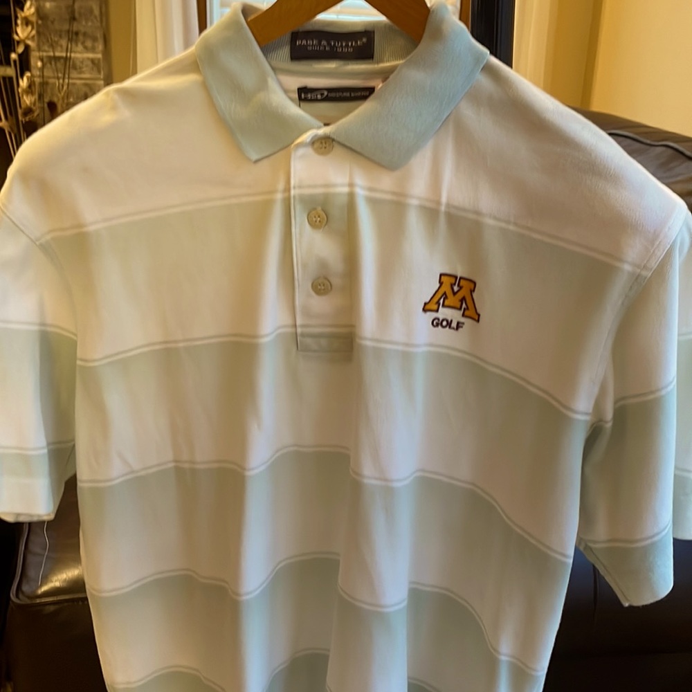 Page & Tuttle polo shirt men’s Medium University of Minnesota logo - Picture 2 of 6
